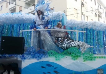 Il Carro "Surf e Windsurf" con la sua regina