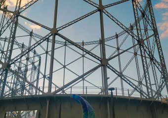 ONDA di GIOIA - 2021   Installazione con 1000 Bottiglie PET riciclate - MakerFaireRome
